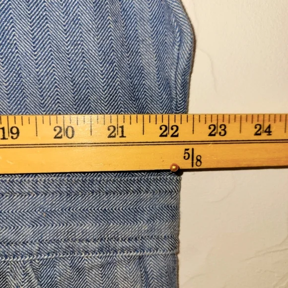 VINTAGE WEARGUARD COVERALLS BLUE COTTON HERRINGBONE DENIM WORKWEAR 46L - Picture 8 of 12